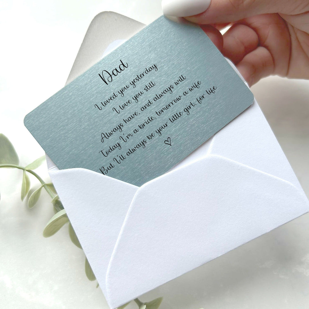 Dad I Still Love you Wallet Card
