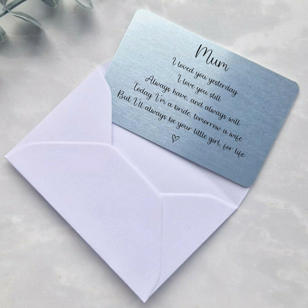 Mum I Still Love you Wallet Card