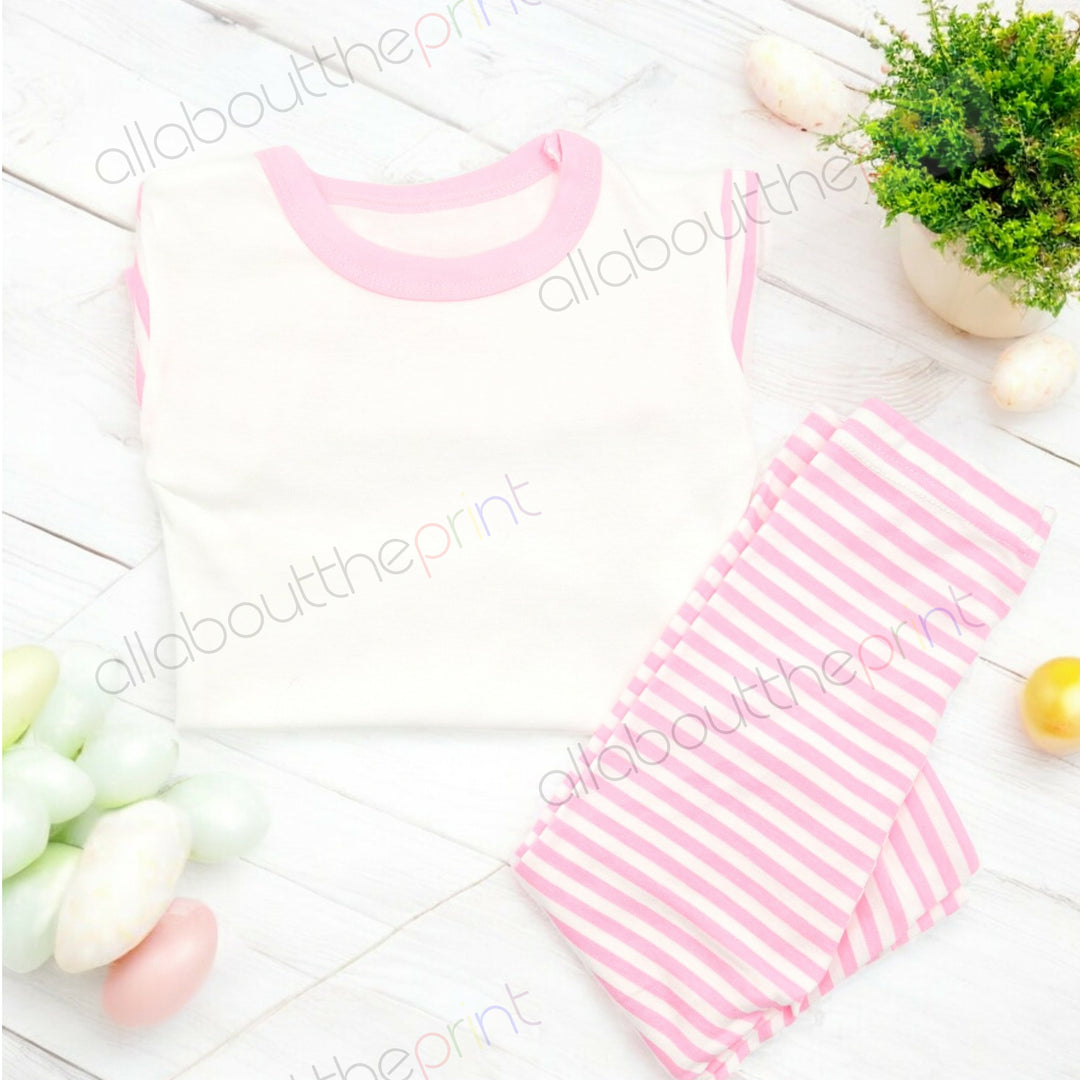 Pink Stripe Pyjama Mockup