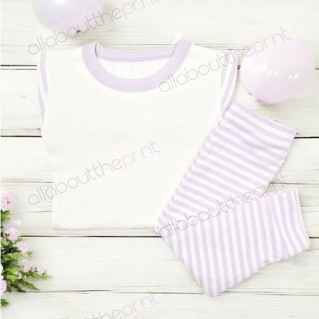 Lilac Stripe Pyjama Mockup