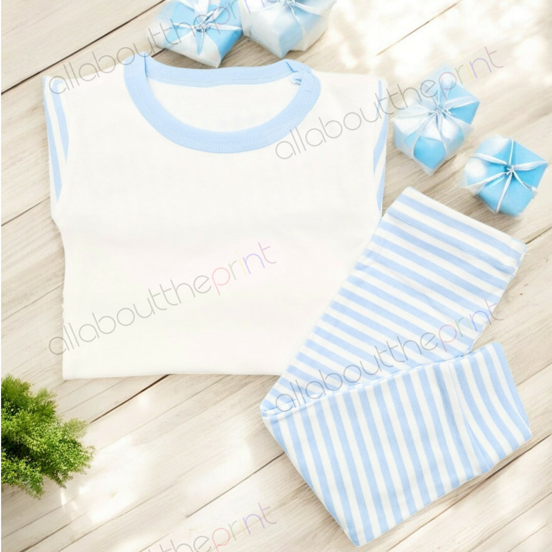 Blue Stripe Pyjama Mockup