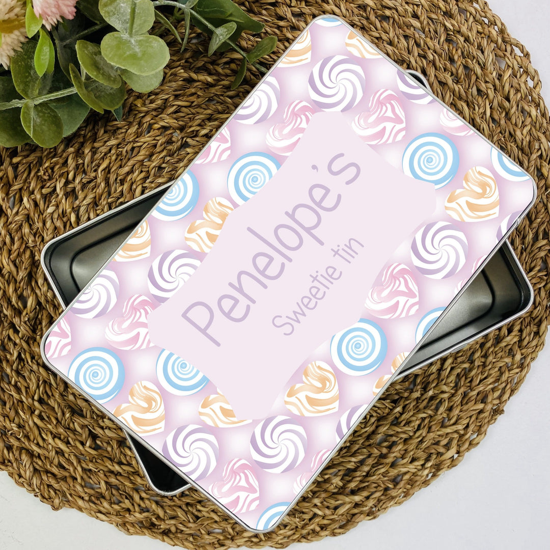 Personalised Girls Sweetie Tin
