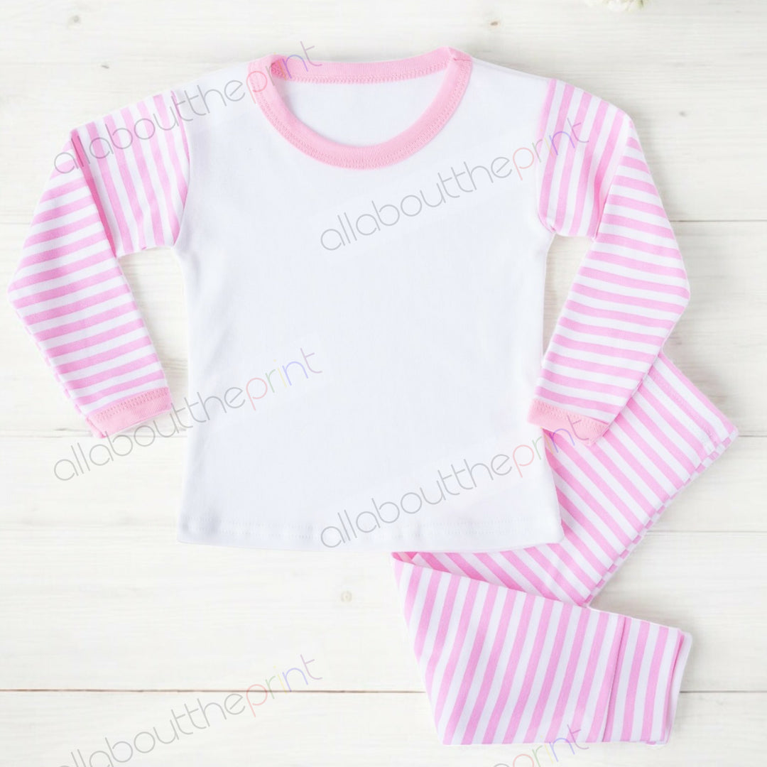 Pink Stripe Pyjama Mockup