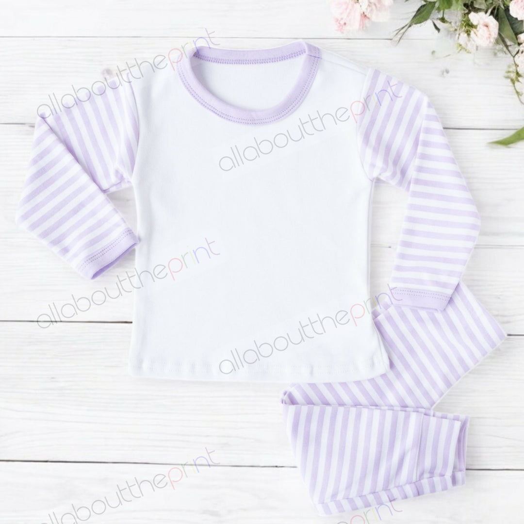 Lilac Stripe Pyjama Mockup