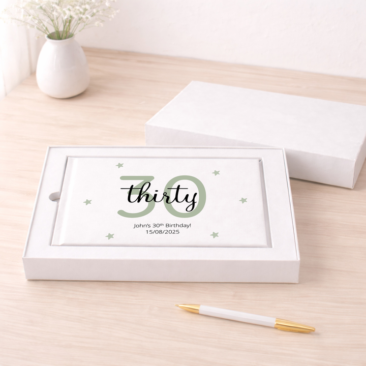 Personalised 30th Birthday Guest Book