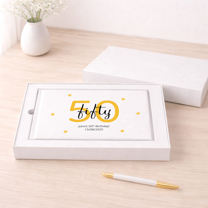 Personalised 50th Birthday Guest Book