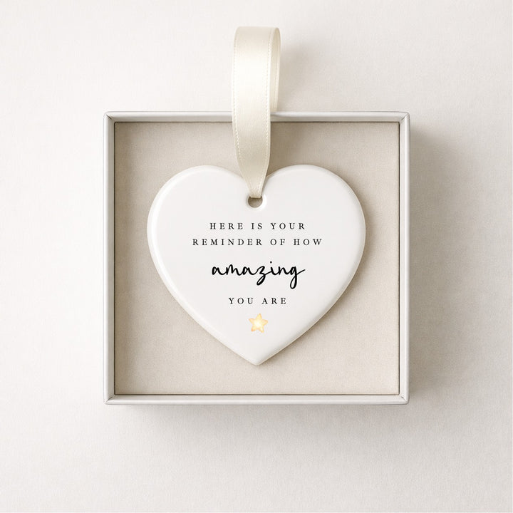 Teacher Gift You Are Amazing Heart Ornament
