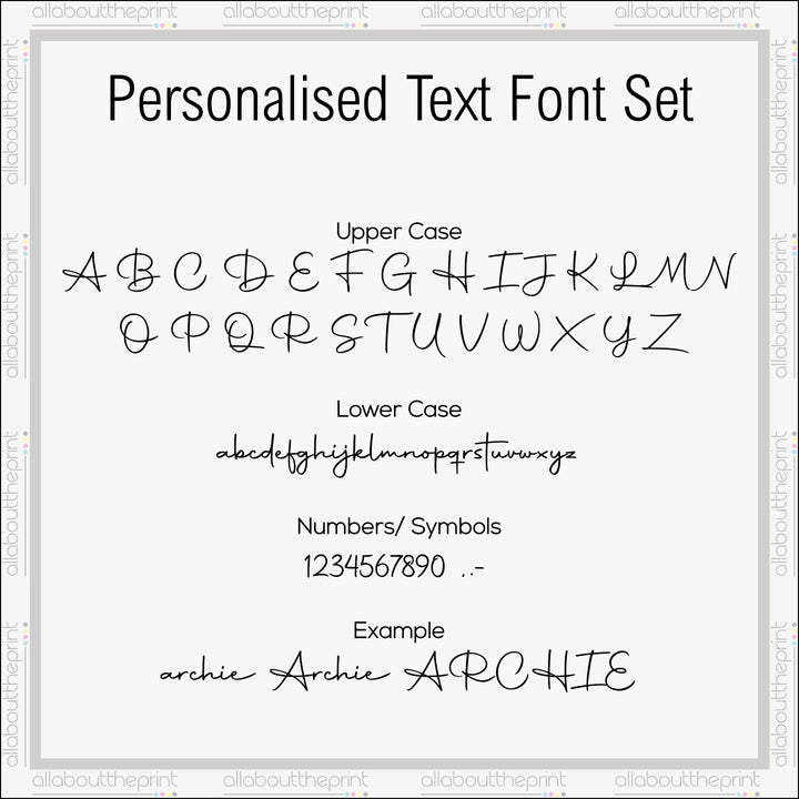Personalised Script Initial Toddler Backpack