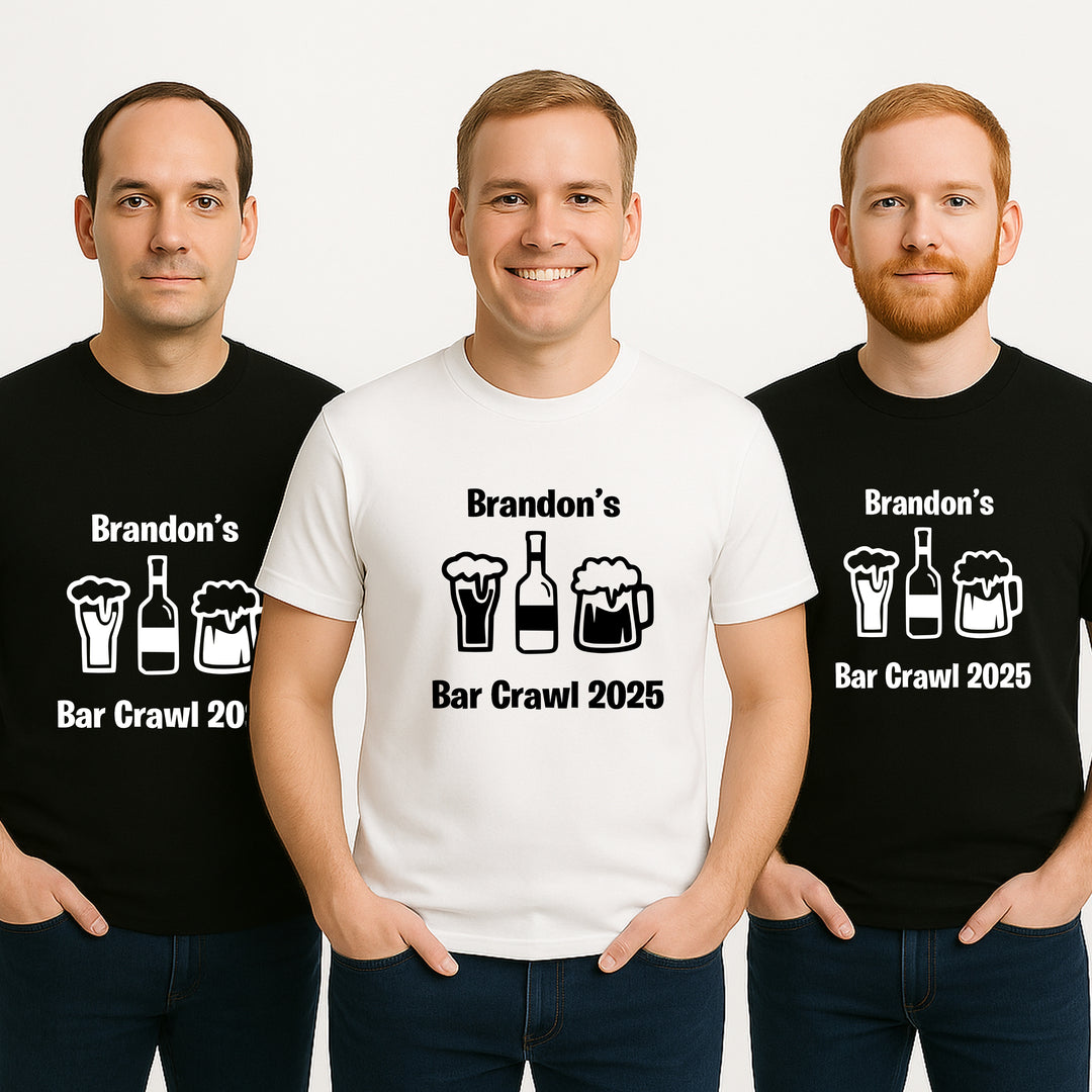 Personalised Team Groom Stag Do T-Shirts