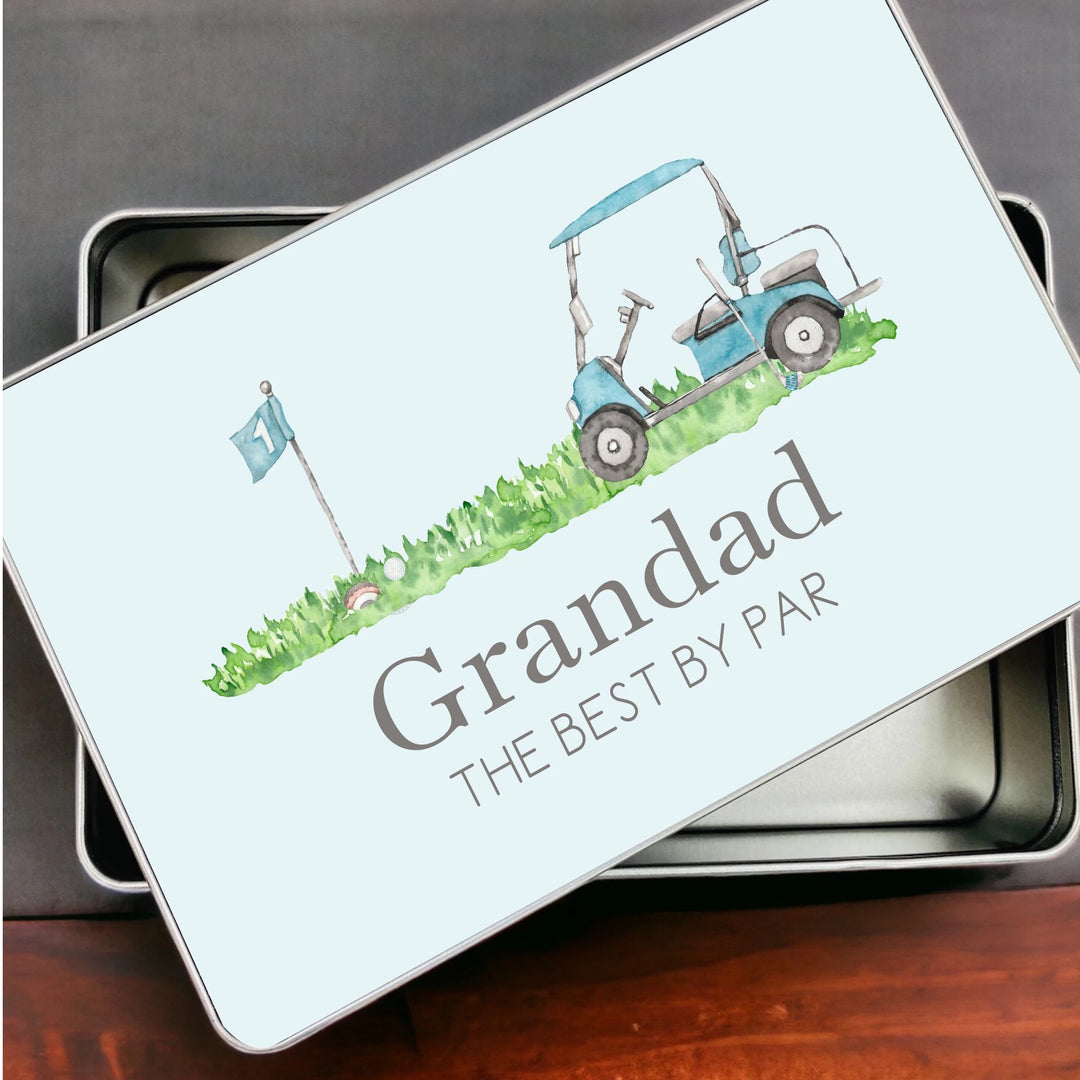 Dad’s Golf Tin – Personalised Gift for Him