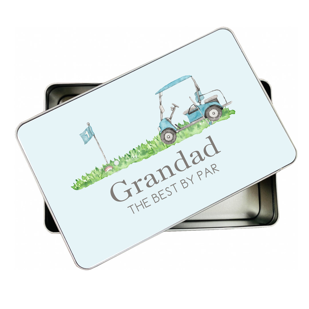 Dad’s Golf Tin – Personalised Gift for Him
