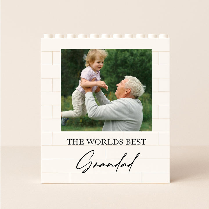 Grandad Photo Building Block - Personalised Gift For Him