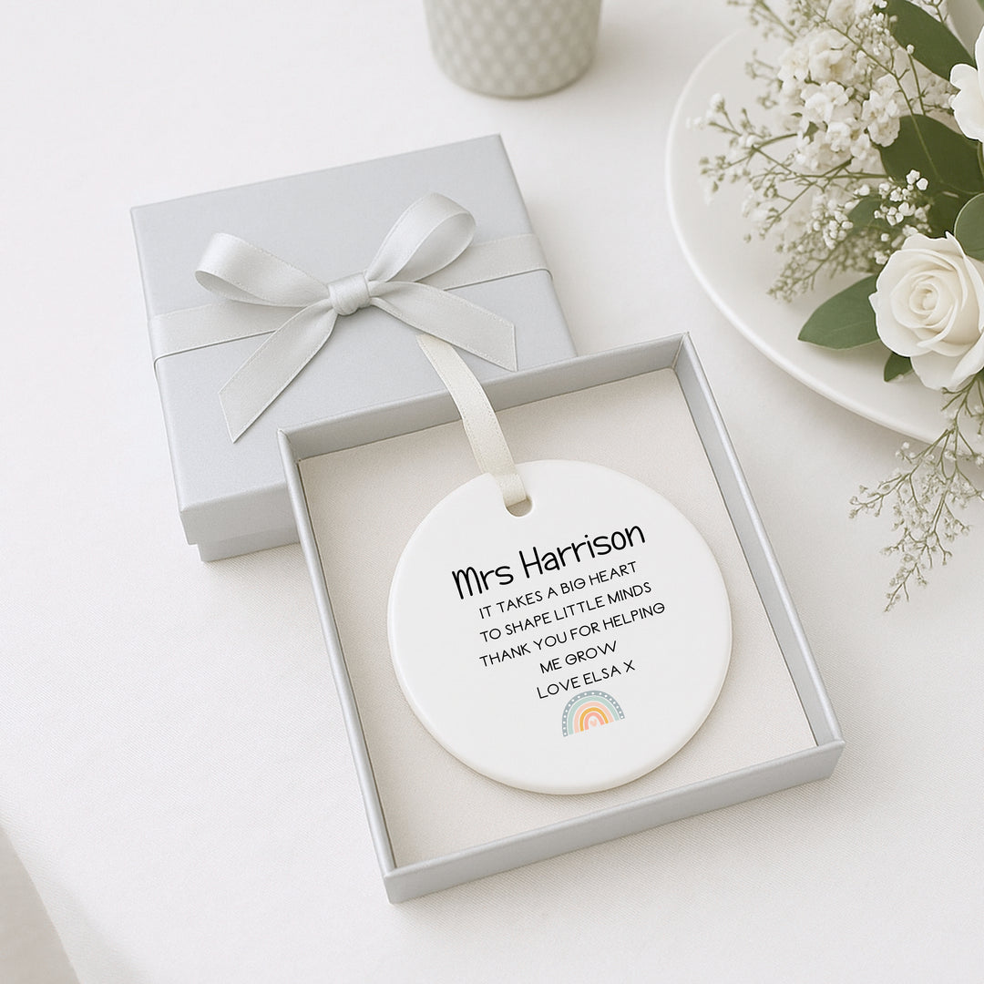 Personalised Teacher Keepsake Ornament