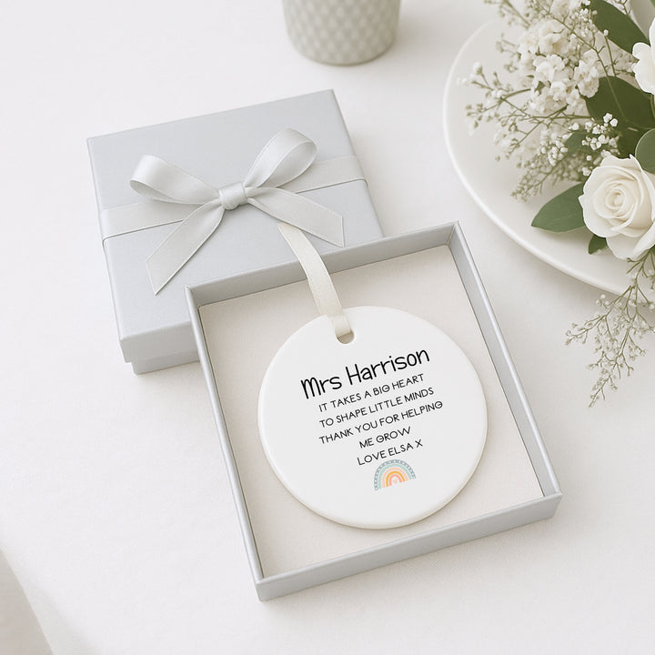 Personalised Teacher Keepsake Ornament
