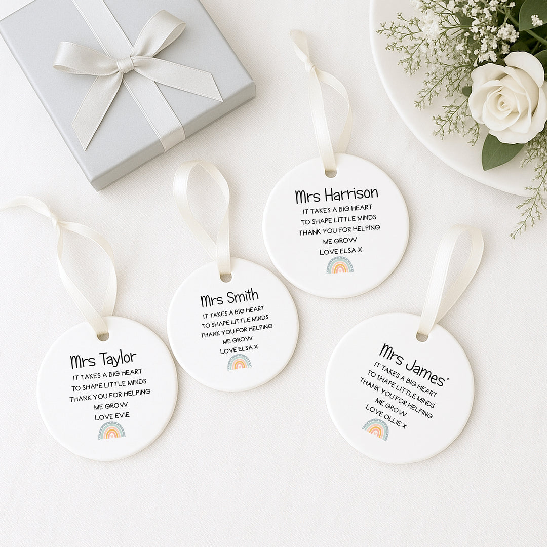 Personalised Teacher Keepsake Ornament