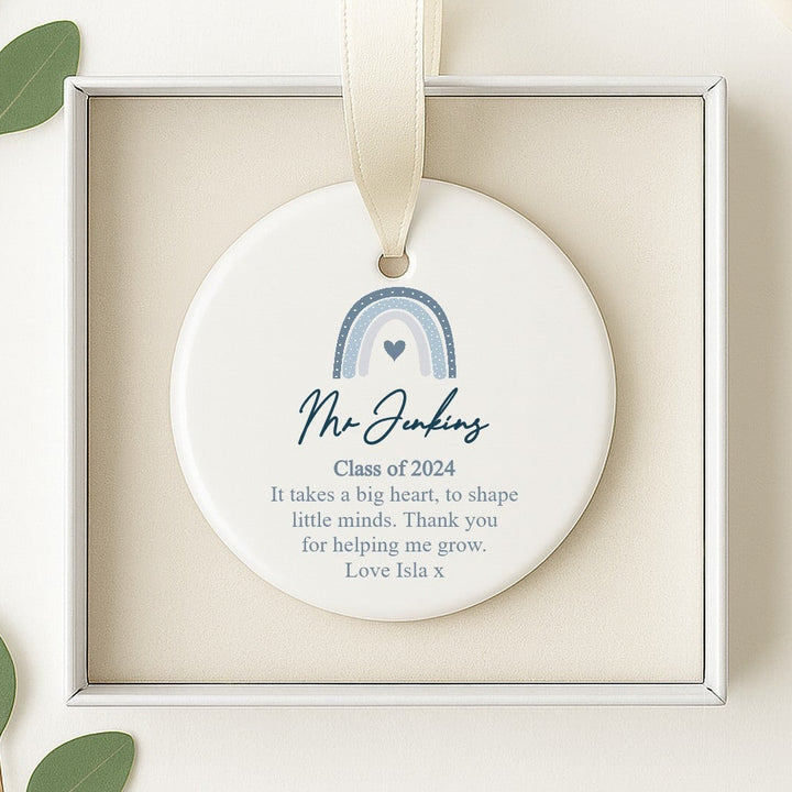 Personalised Teacher Keepsake Ornament
