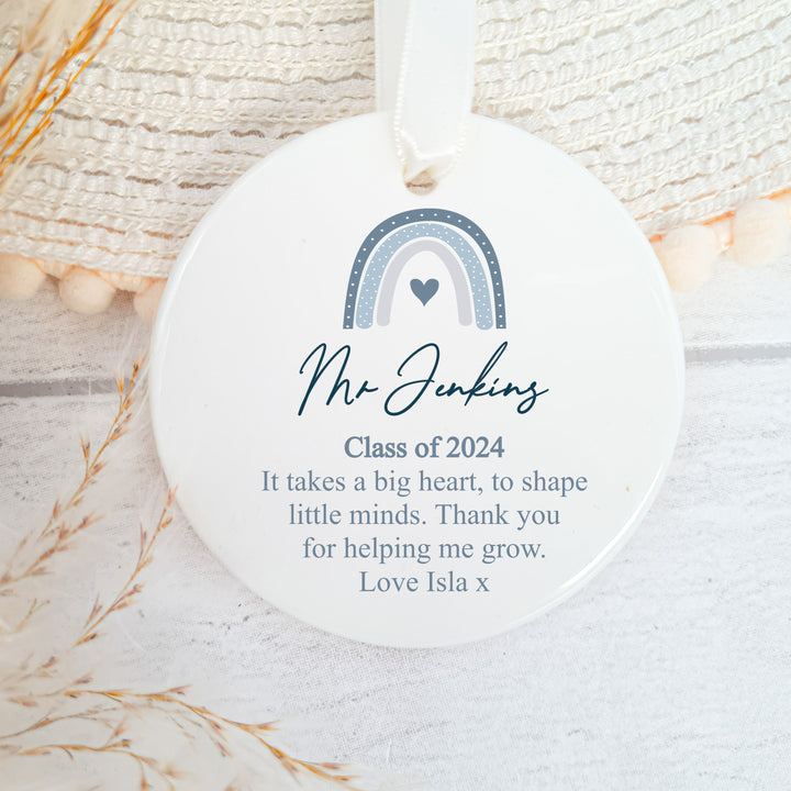 Personalised Teacher Keepsake Ornament