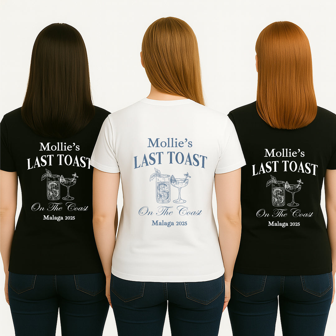 Personalised Last Toast Hen Do T-Shirts
