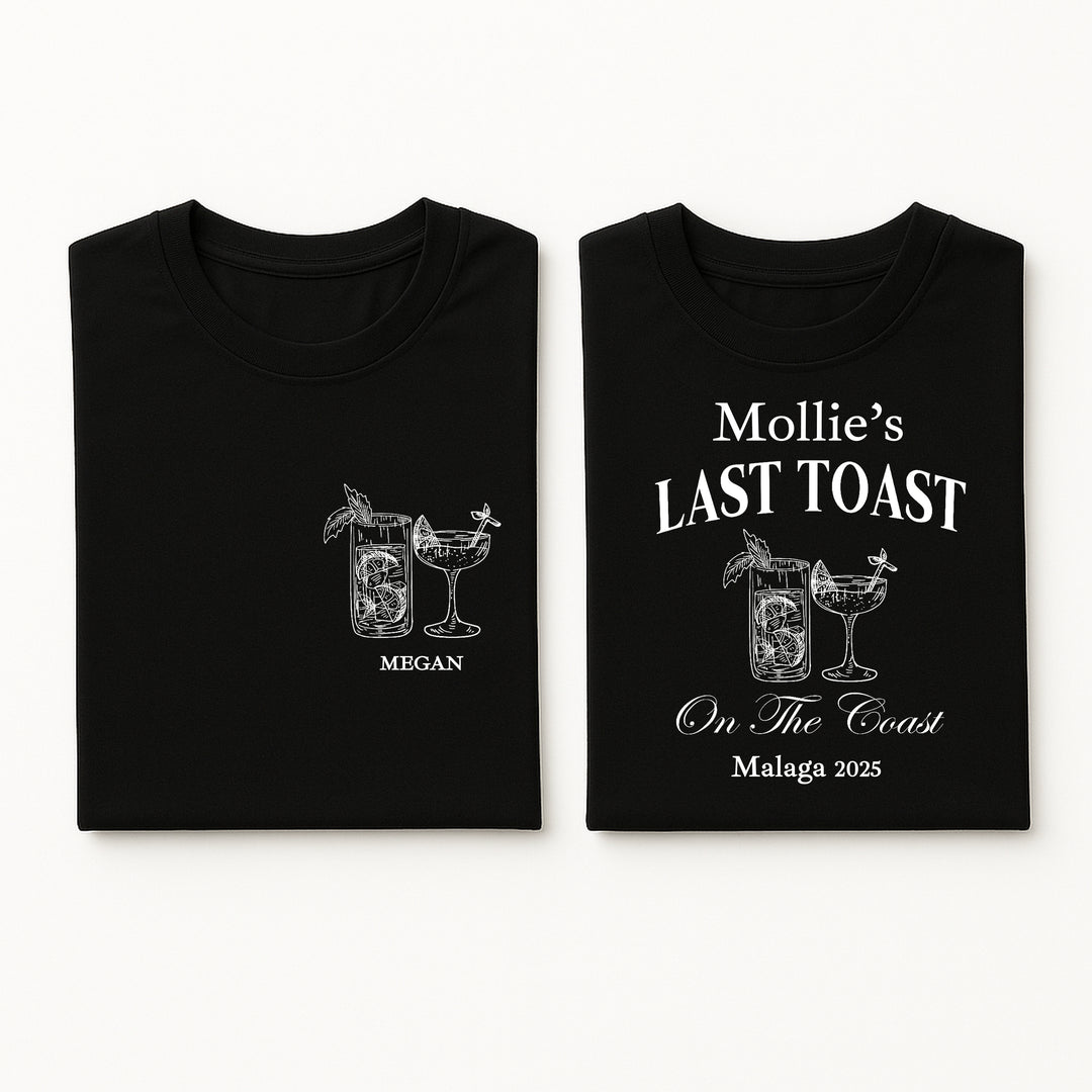 Personalised Last Toast Hen Do T-Shirts