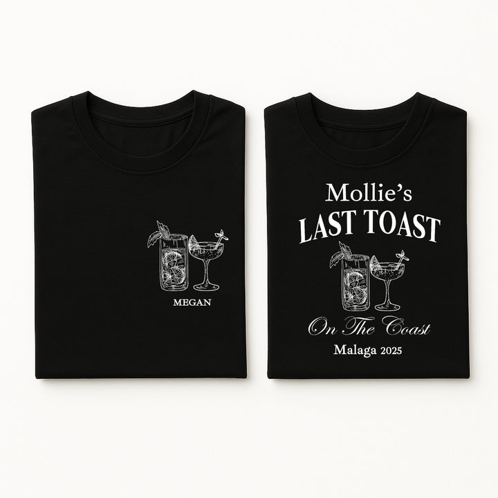 Personalised Last Toast Hen Do T-Shirts