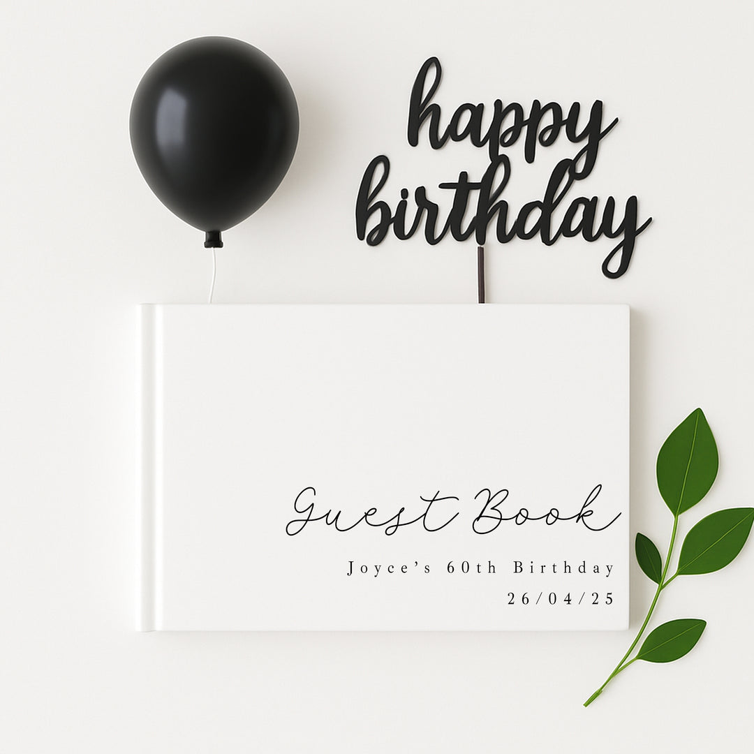 Personalised Birthday Any Age Guest Book
