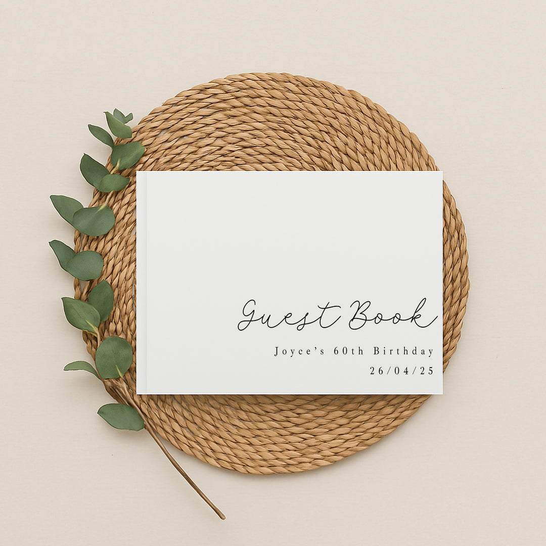 Personalised Birthday Any Age Guest Book