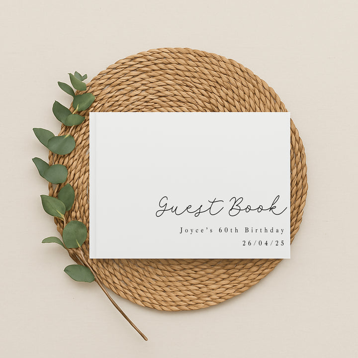 Personalised Birthday Any Age Guest Book