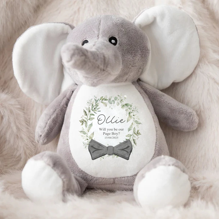 Personalised Page Boy Tie Teddy/Bunny