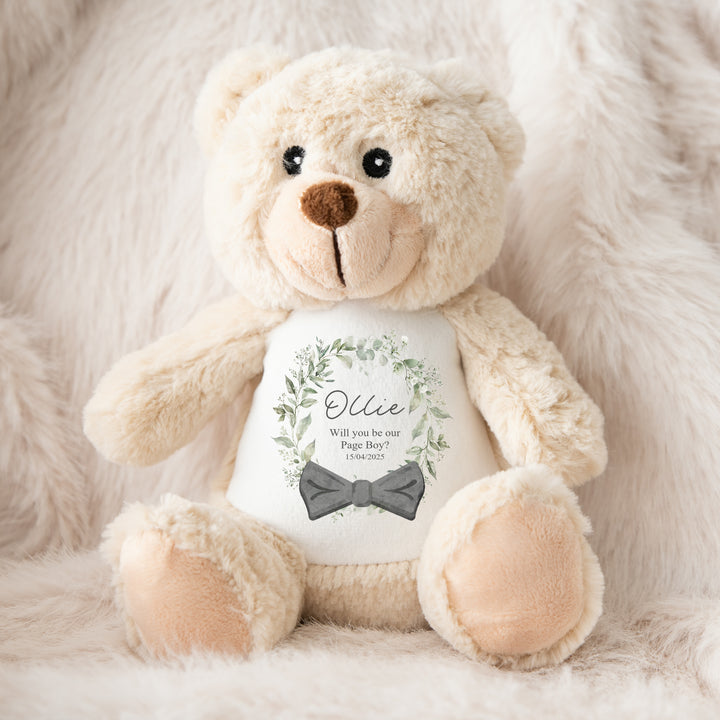 Personalised Page Boy Tie Teddy/Bunny