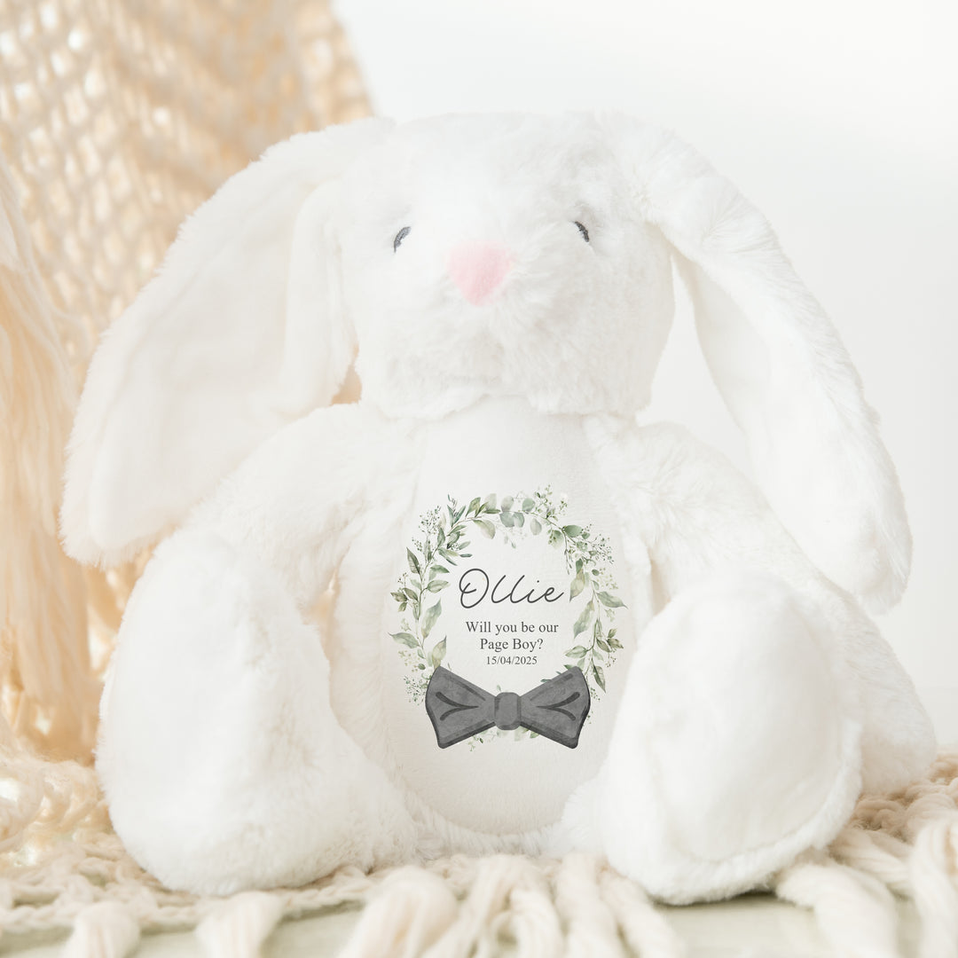 Personalised Page Boy Tie Teddy/Bunny