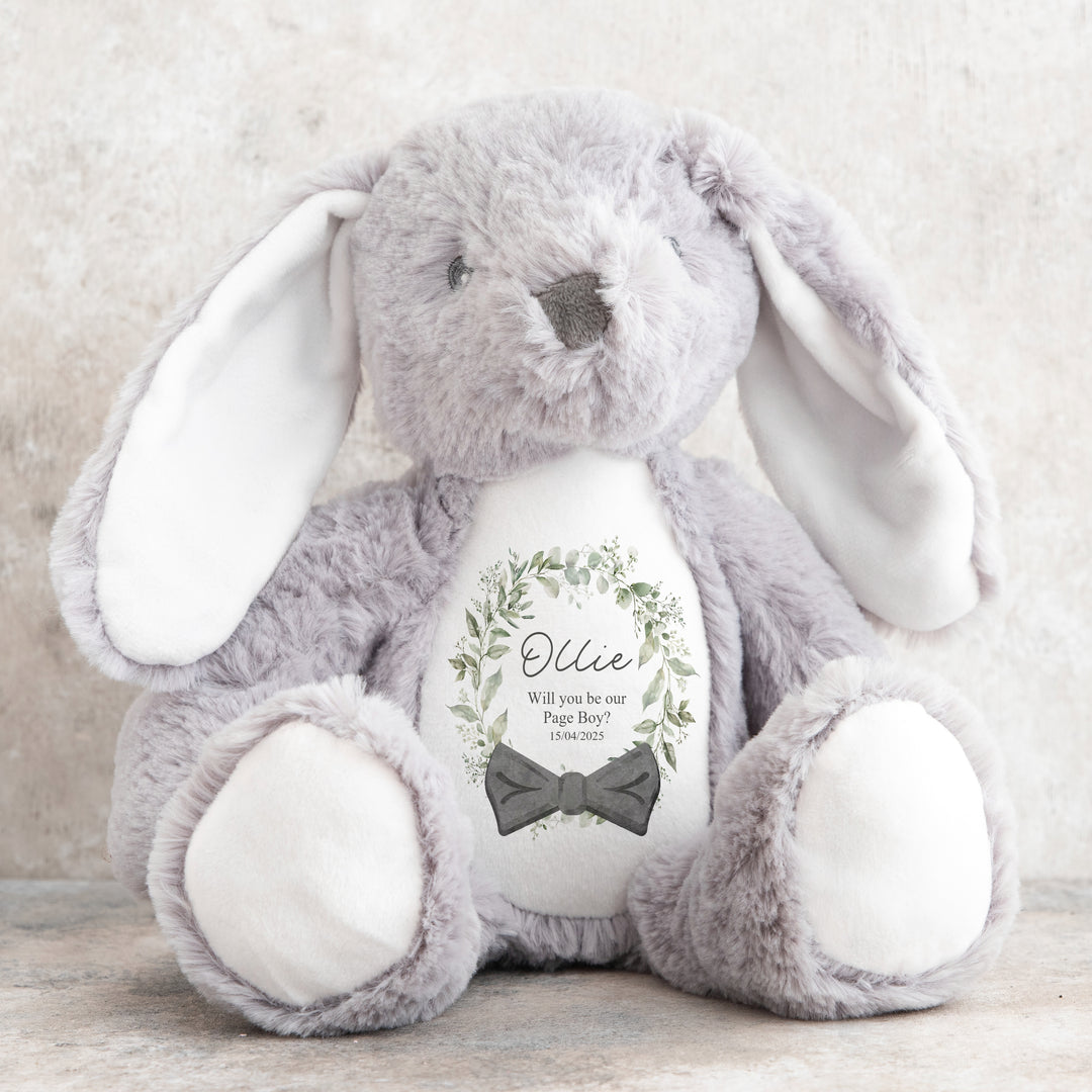 Personalised Page Boy Tie Teddy/Bunny