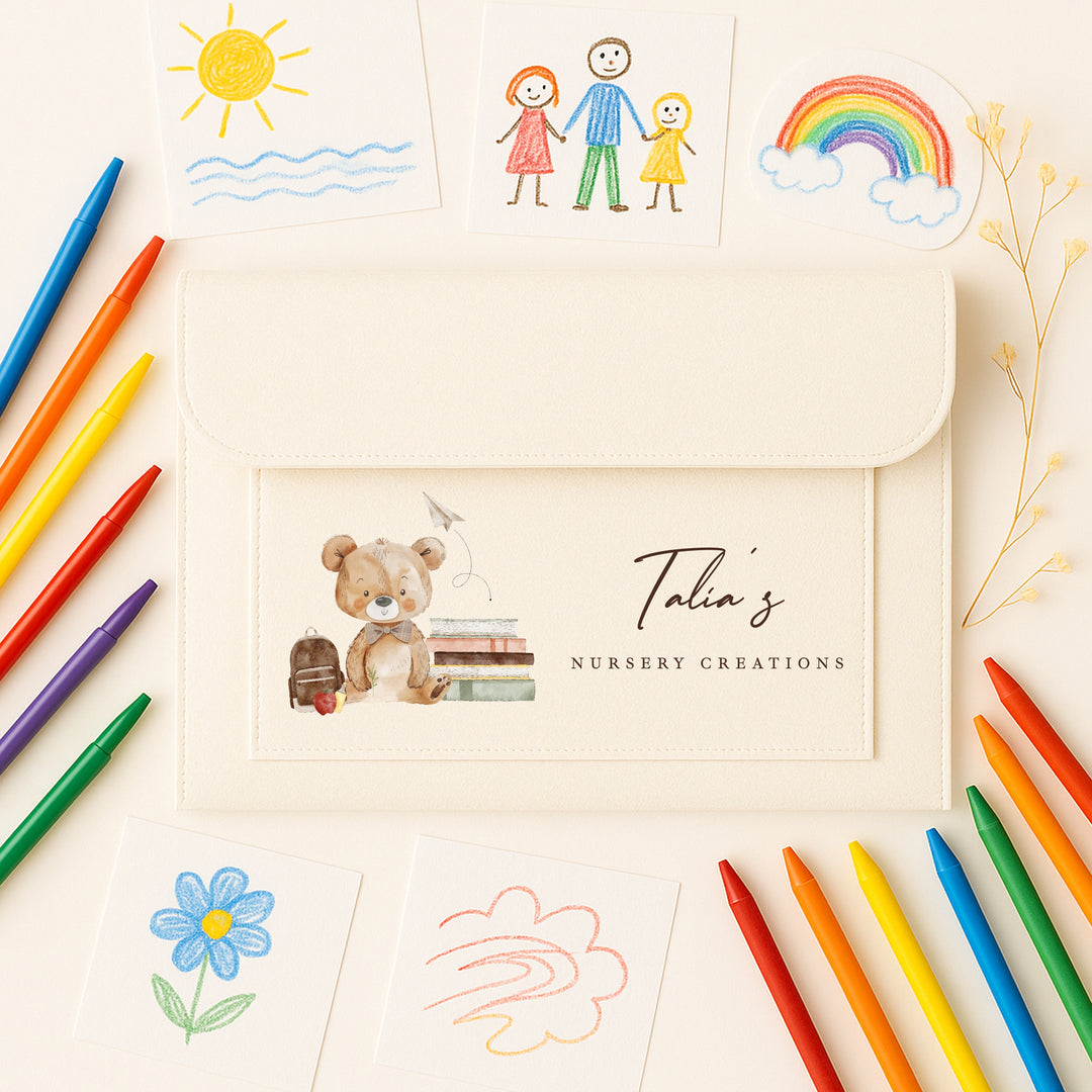 Personalised School Art Work Folder