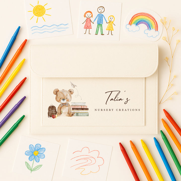 Personalised School Art Work Folder