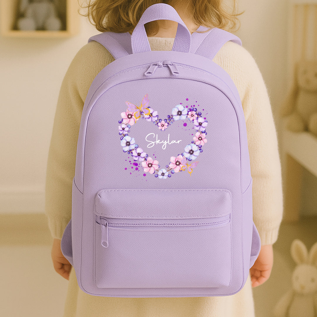 Personalised Pink Butterfly Toddler Backpack