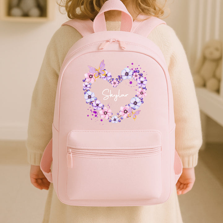 Personalised Pink Butterfly Toddler Backpack
