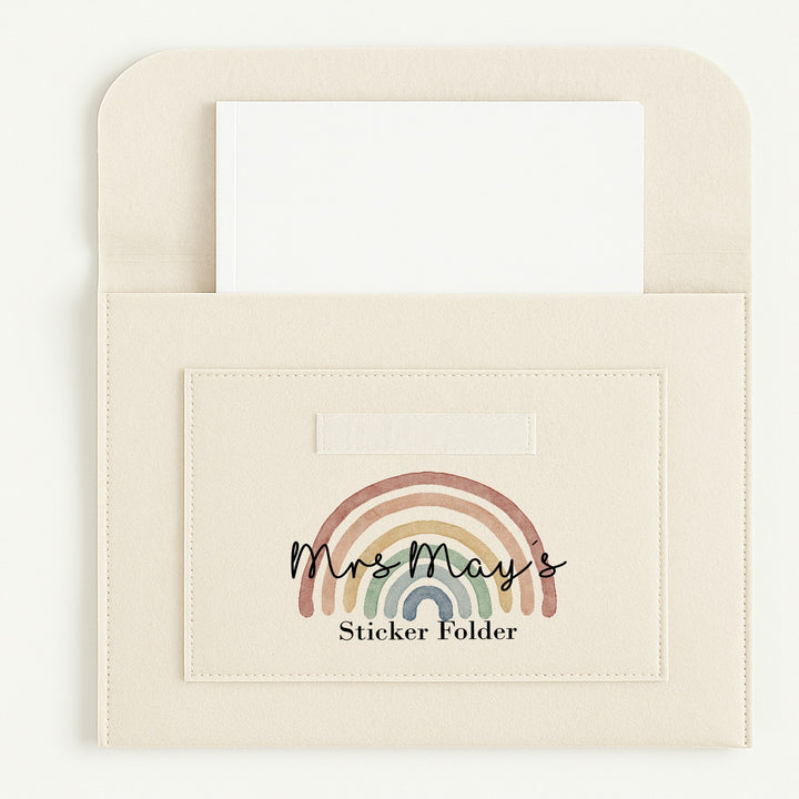 Personalised Teachers Sticker Folder