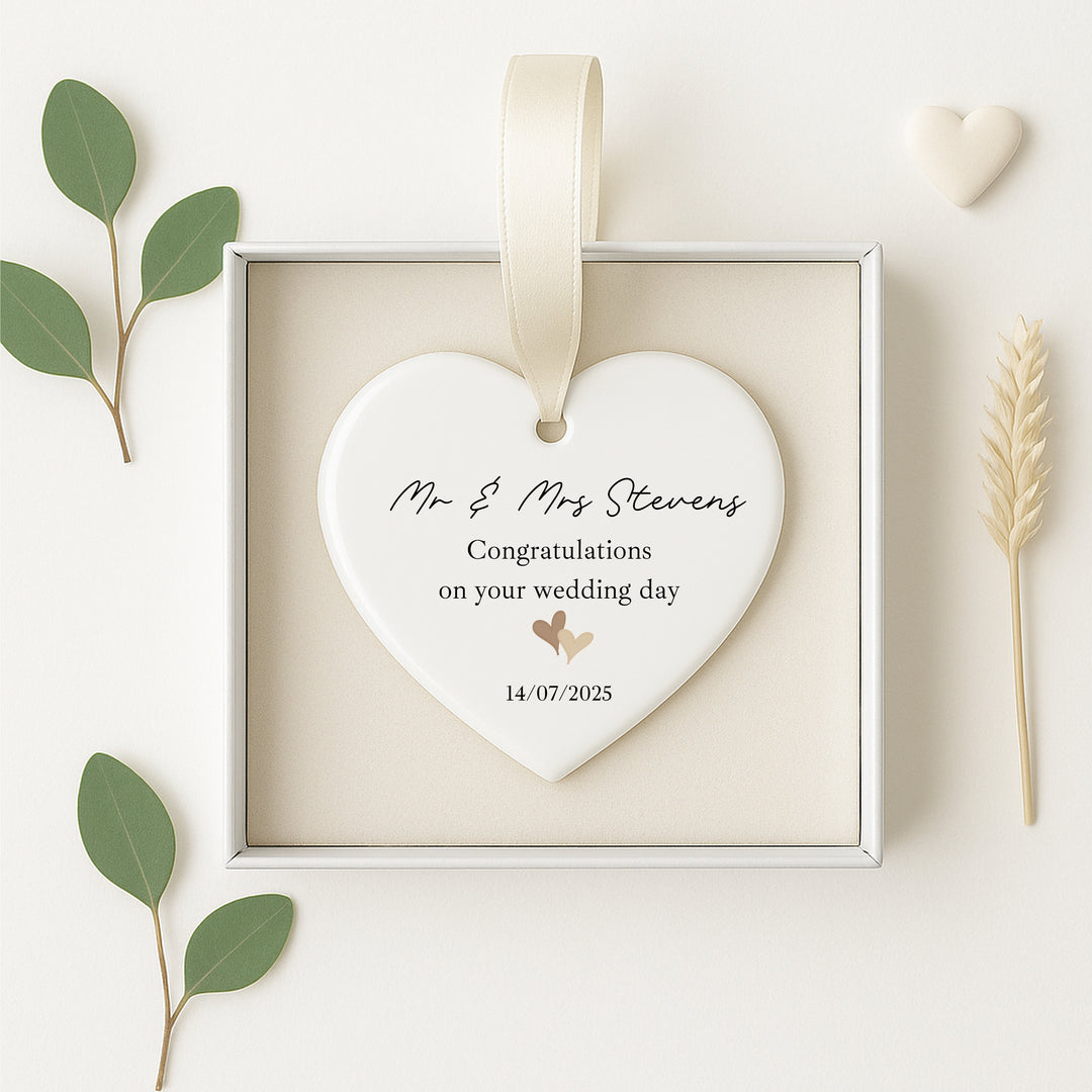 Personalised Wedding Keepsake Ornament