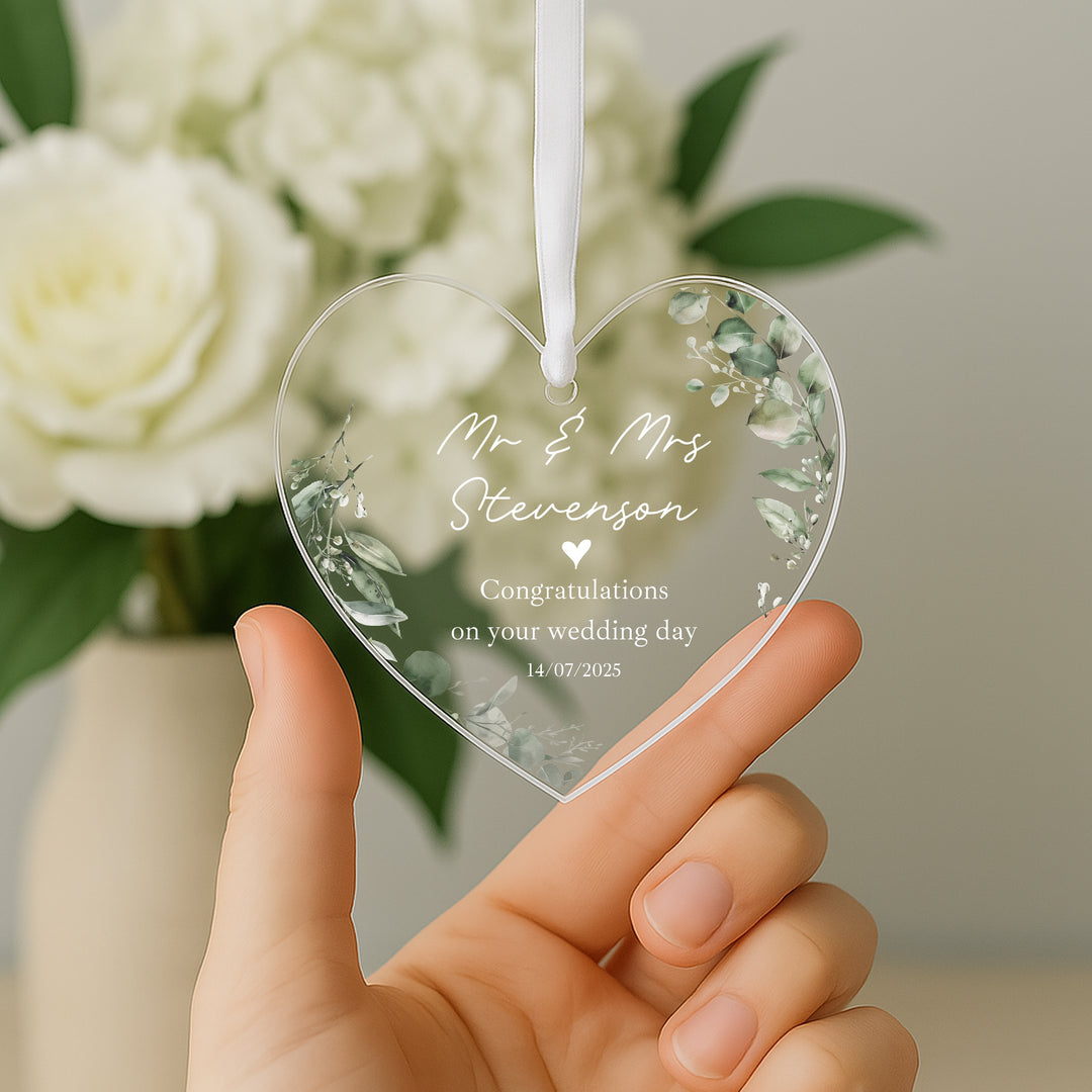 Personalised Wedding Keepsake Ornament
