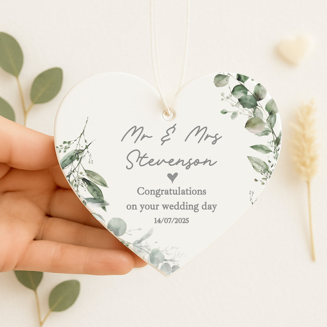 Personalised Wedding Keepsake Ornament