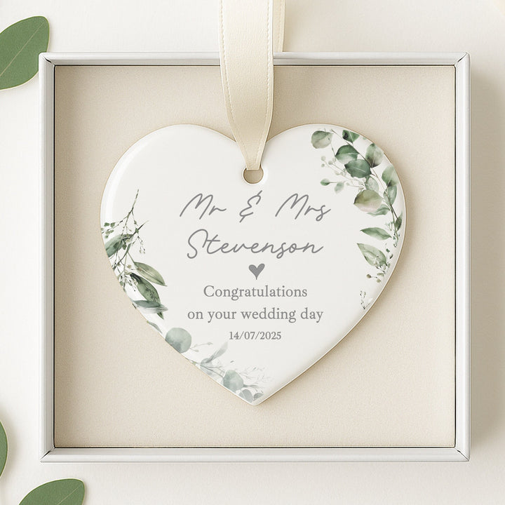 Personalised Wedding Keepsake Ornament