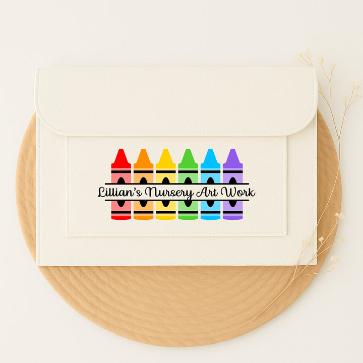 Personalised School Art Work Folder