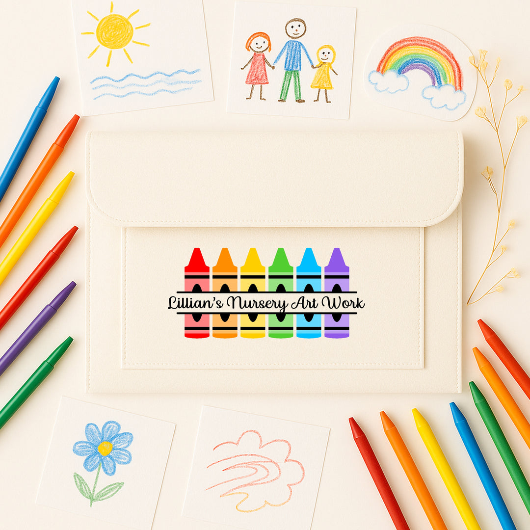 Personalised School Art Work Folder