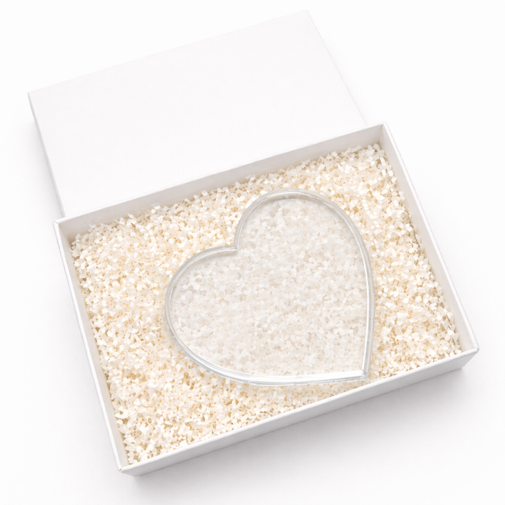 Personalised 20th Birthday Floral Acrylic Heart