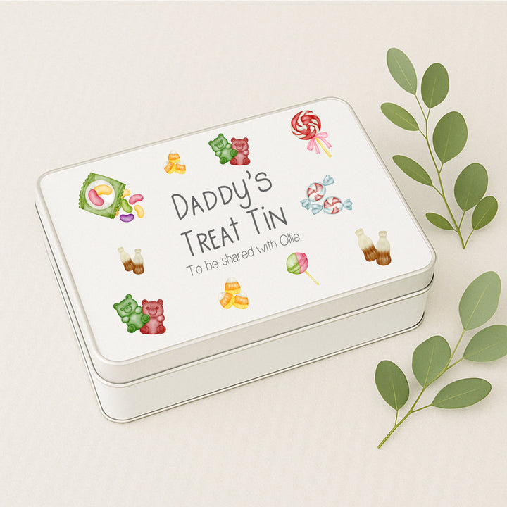 Dad’s Treat Tin – Personalised Gift for Him