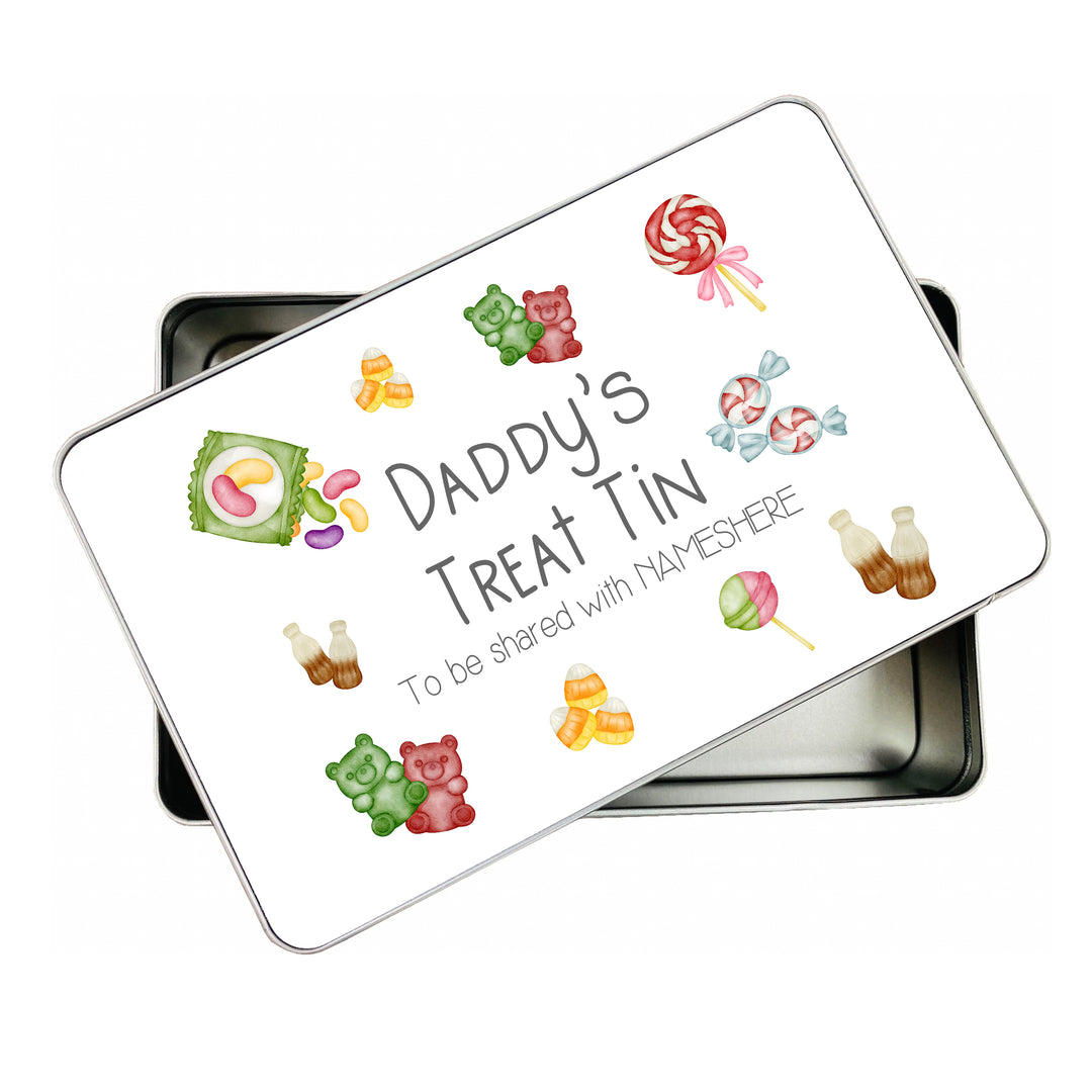 Dad’s Treat Tin – Personalised Gift for Him