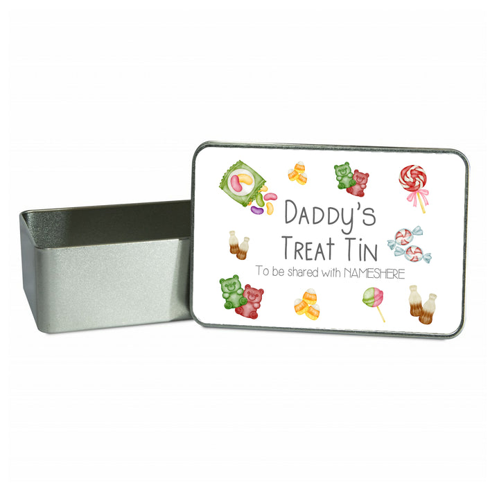 Dad’s Treat Tin – Personalised Gift for Him