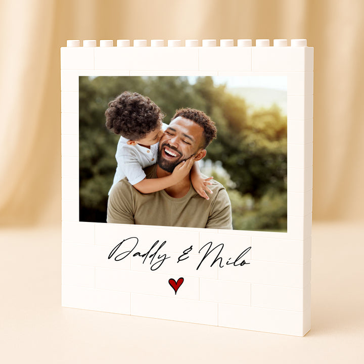 Dad Photo Building Block - Personalised Gift For Him