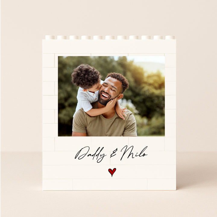 Dad Photo Building Block - Personalised Gift For Him