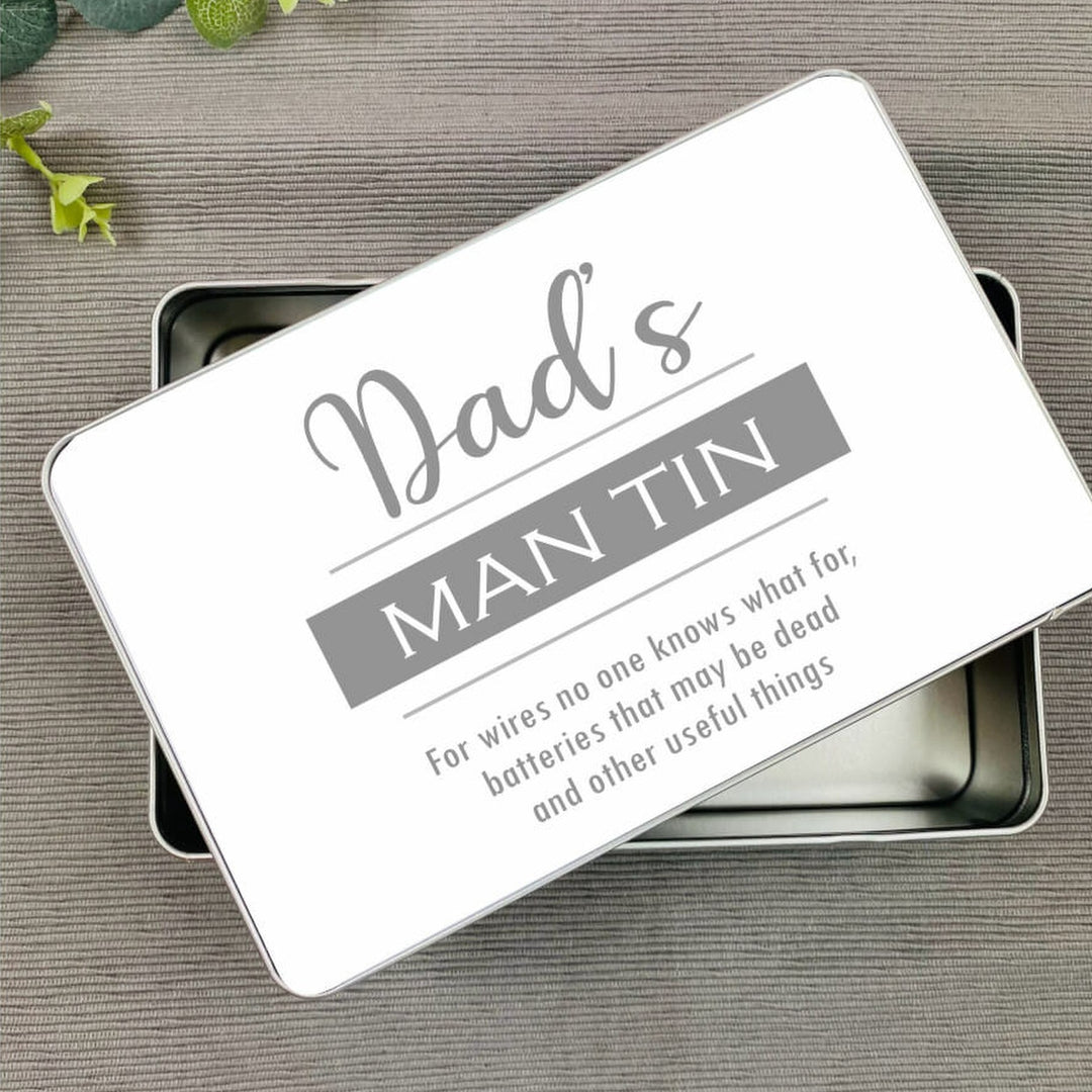 Dad’s Man Tin – Personalised Gift for Him