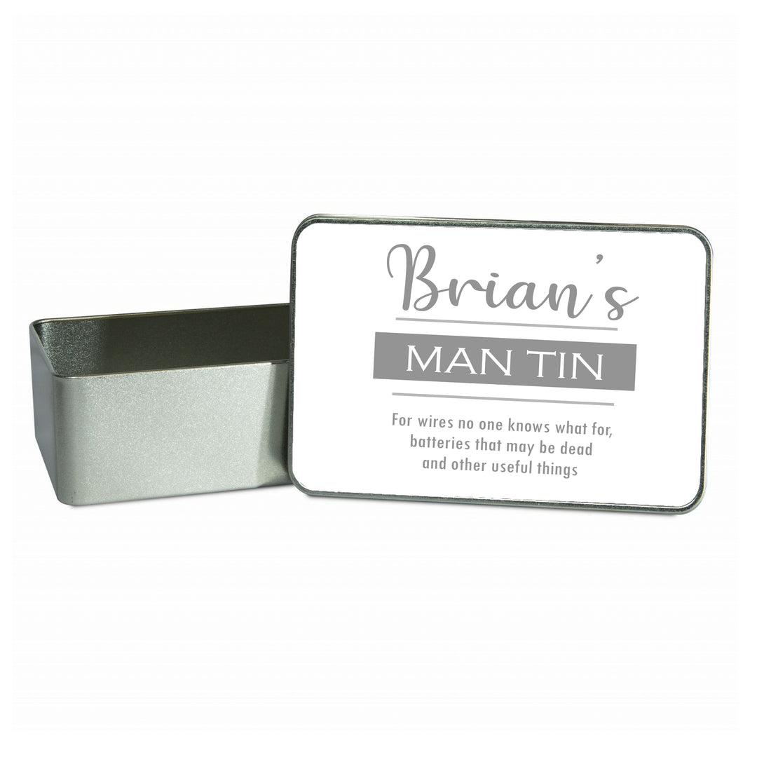 Dad’s Man Tin – Personalised Gift for Him